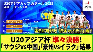 【U20アジア杯】準々決勝突入！22日の2試合の結果は!? そして本日23日17時15分「日本 vs イラン」戦キックオフ!!