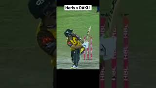 Haris 😈 x DAKU 🥵 #cricket #psl #shorts