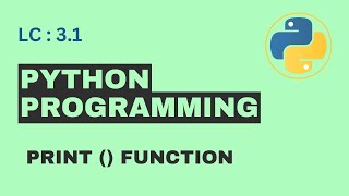 L-3.1 print () Function | Basic Python | Free Python Course Bangla
