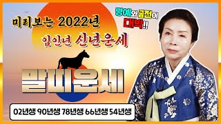 말띠🐎미리보는 2022년 임인년 말띠운세🌟명예와 금전이 대박난다!!🌟임오생 경오생 무오생 병오생 갑오생 나이별로 알려드립니다. 미리 2022년 준비하세요🙏 [용한점집 백석암]