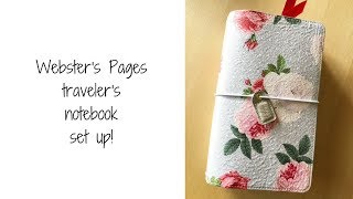 Webster's Pages traveler's notebook setup!