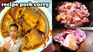 #Recipe #curry #pork #curry recipe cooking Home style tasty 🤤 #MaheshcookingVlog 3 January 2025