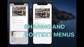 Using UIContextMenu and UIActivityViewController - RestApp Part 3
