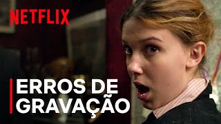 Erros de Gravação de Enola Holmes 2 | Millie Bobby Brown e Henry Cavill | Netflix Brasil