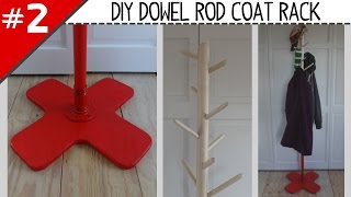 DIY Dowel Rod Coat Rack - Part 2 of 2