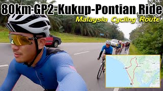 80km GP2 Kukup Pontian 2023 New Year Ride - Malaysia Cycling Route