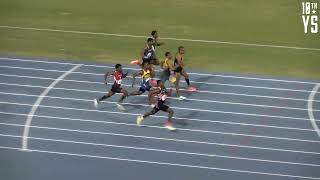 Bahamas U20 100M Boys A Finals Carifta Trials and National High School Championships