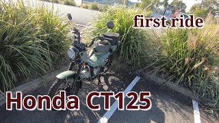 Honda CT125 - first ride to Hinze Dam