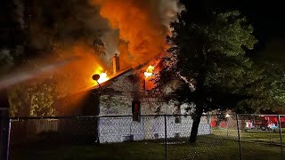 Multiple first responders battle early morning house fire in Owosso