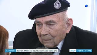 Doubs : Lucien Kulas reçoit la Légion d'honneur à 102 ans