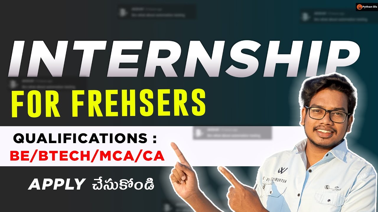 Internship For Freshers | Internships | Software Jobs | IT Jobs | BE ...