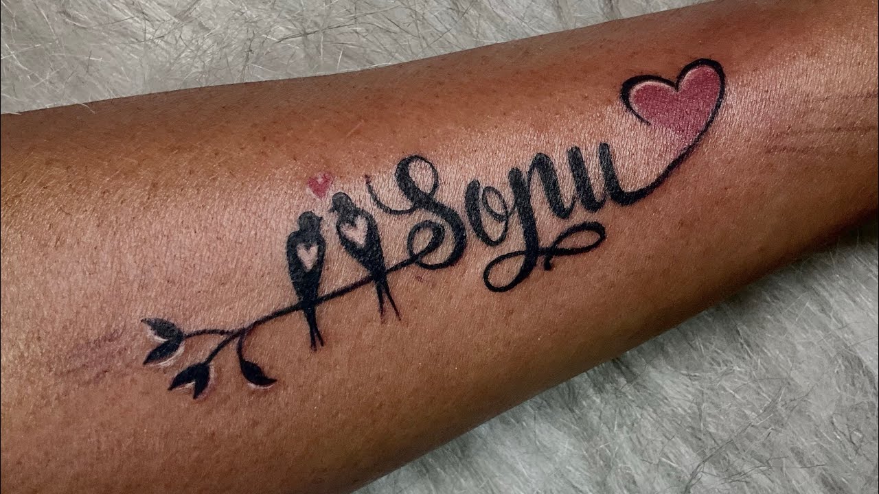 Sonu Name Tattoo Design | Name Style For Tattoo | Style And Design # ...