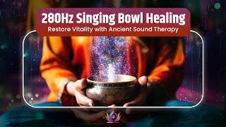 280Hz Singing Bowl Healing | Activate Energy Flow \u0026 Restore Vitality with Ancient Sound Therapy