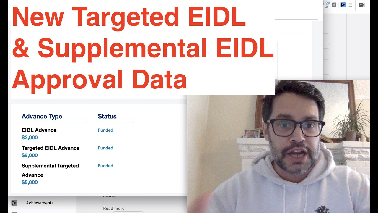 New Targeted And Supplemental EIDL Approval Data - YouTube