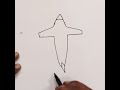 Aeroplane drawing with letter A ॥ how to draw Aeroplane with letter A ॥ #drawing # short ॥ #art