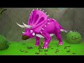 epic battle black trex vs giant monster spider in jurassic kingdom dinosaur rescue adventure