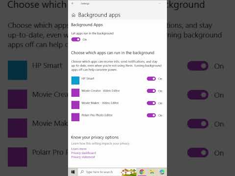 How to stop  apps from running in the background in #windows