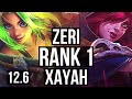 ZERI & Yuumi vs XAYAH & Rakan (ADC) | Rank 1, Rank 1 Zeri, 72% winrate | TR Challenger | 12.6