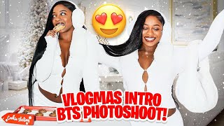 Behind The Scenes Of My Vlogmas Intro Photoshoot🎄🎅🏽 It’s Giving Nae’s Winter Wonderland ❄️