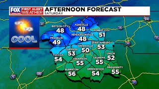 Cool weather Saturday afternoon