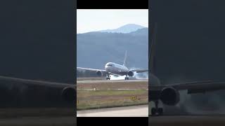 [飛行機動画] JAL B767-300ER landing(広島空港)#shorts