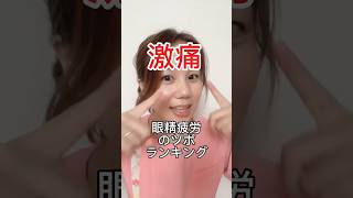 激痛、眼精疲労のツボ#ツボ #ツボ動画 #ツボ押し