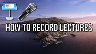 How To Record and Post Lectures Online | Apple Keynote Tutorial