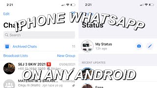 How To Change Android Style Whatsapp to iPhone (iOS Whatsapp)