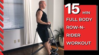 Sunny Health & Fitness 15 Minute Row-N-Ride Circuit Training Workout