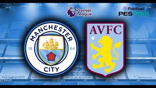 Manchester City vs Aston Villa | Premier League 2022/23 | eFootball PES Gameplay