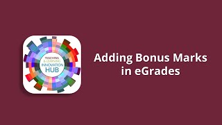 eGrades Bonus Marks