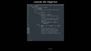 Leetcode 280. Wiggle Sort in Python | Python Leetcode | Python Coding Tutorial | Python Coding ASMR