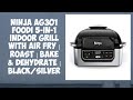 Ninja AG301 Foodi 5-in-1 Indoor Grill with Air Fry | Roast | Bake & Dehydrate | Black/Silver