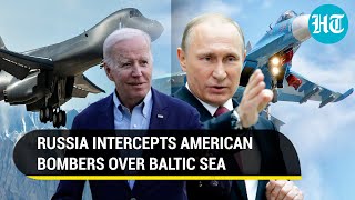 Russia-U.S. 'Mid-Air Battle': Putin's Su-27 jet intercepts American bombers violating border | Watch