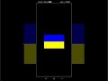 Ukraine National flag using python! #python ,#python3 ,#ukraine ,#pythonturtle ,#shorts