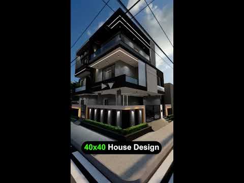 40x40 Front Elevation Design ёяшнёясм Shorts Modernhouse Youtube