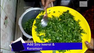 Siru keerai Poriyal (Tropical Amaranth)