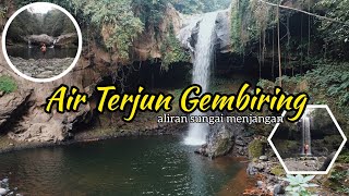 review jalur beberapa air terjun yang berada di aliran sungai menjangan