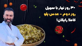 ۳۰ روز نهار با سهیل - روز دوم - عدس پلو