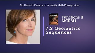 Functions 7.2  Geometric Sequences