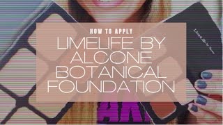 How to Apply Limelife by Alcone's Foundation. 2 Easy Steps. Beginners \u0026 Makeup Artist will love this