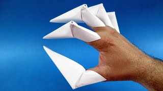 How to make claws out of paper step by step