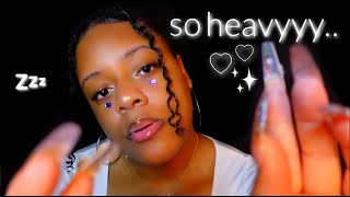 ASMR - Sleepy Face Touching to Make Your Eyes So Heavyyy..♡🥱✨