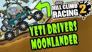 Hill Climb Racing 2 - YETI Drives Moonlander on Mountain Walkthrough | GamePlay