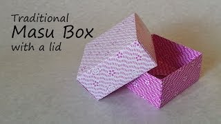 Origami Masu Box with Lid: Tutorial