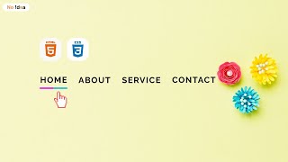 Creative HTML CSS Menu Hover Animation Effects. HTML, CSS Only