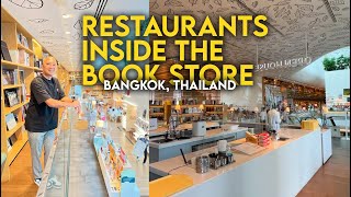 Bangkok's Unique Library That Has 9 Restaurants Inside