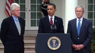 Presidents Obama, Bush, & Clinton: Help for Haiti