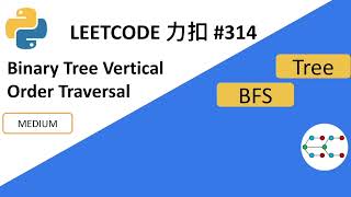 Binary Tree Vertical Order Traversal - Leetcode 314 - Python3