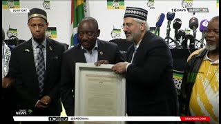 ANC shown gratitude by leaders from Muslim community